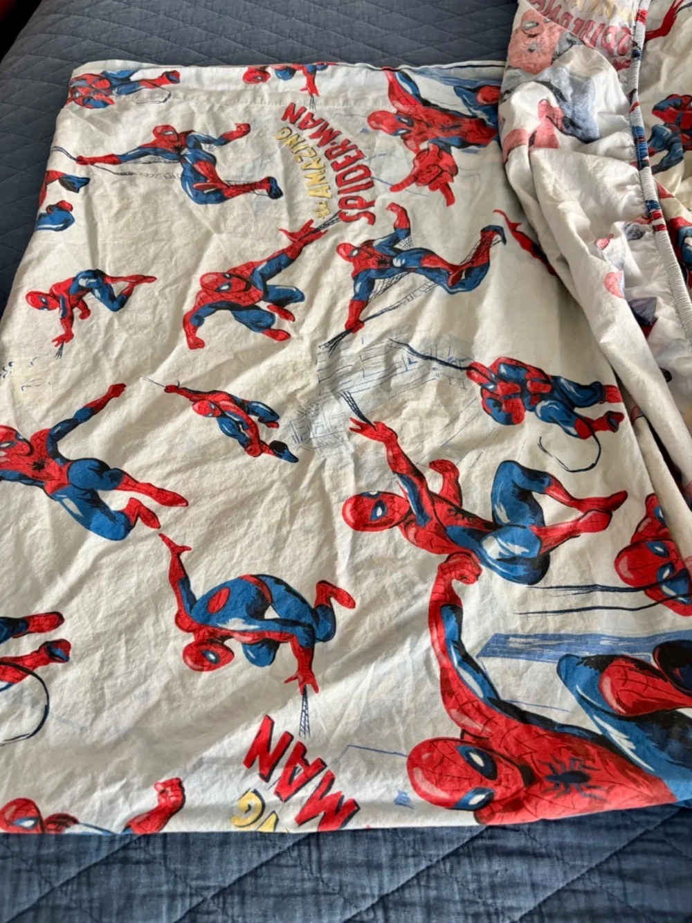 Pottery Barn Kids Spiderman Twin Sheet Set